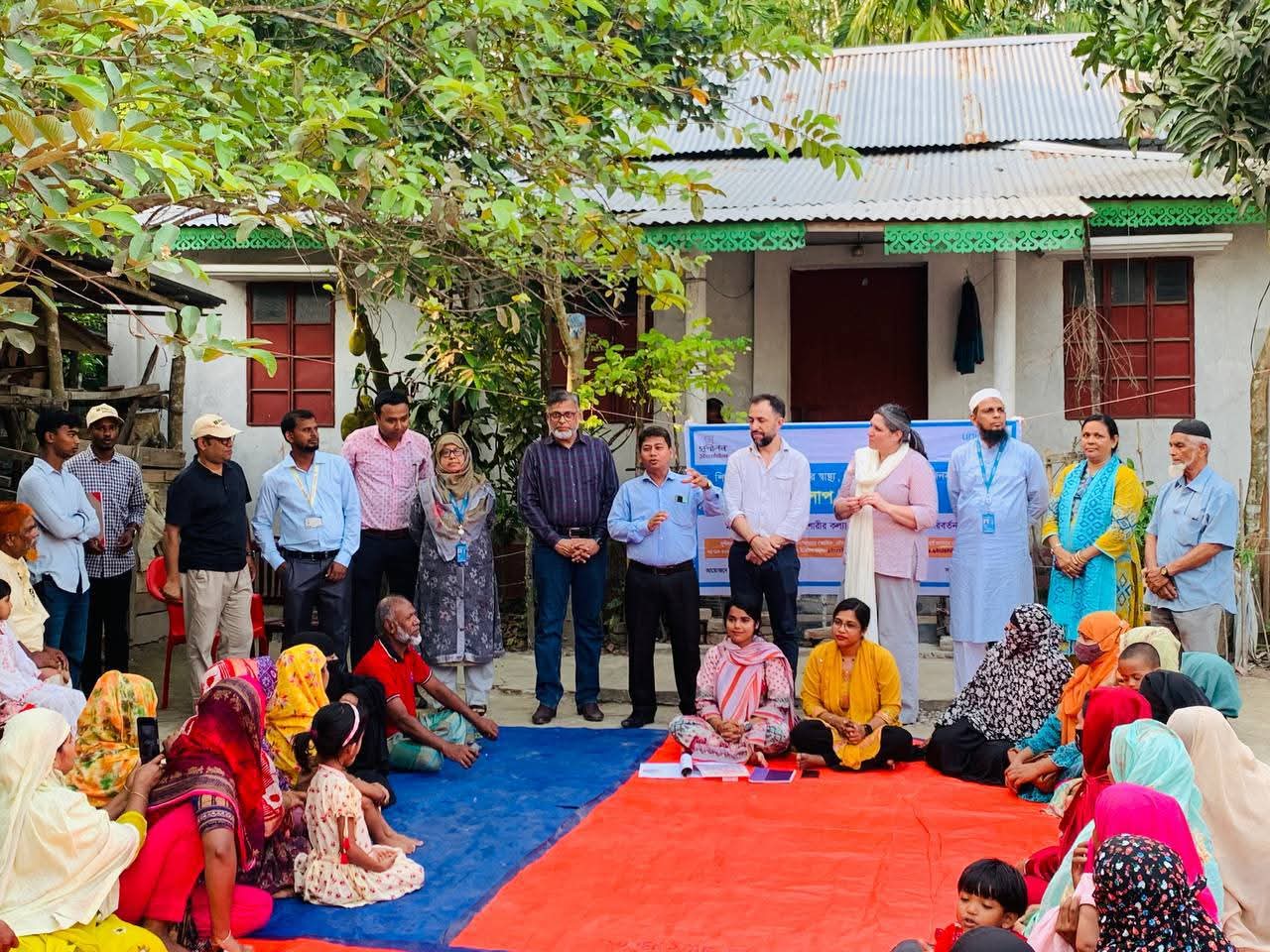 UNICEF High-Level Delegation Visits Shushilan’s Community-Based SBC intervention in Bhola