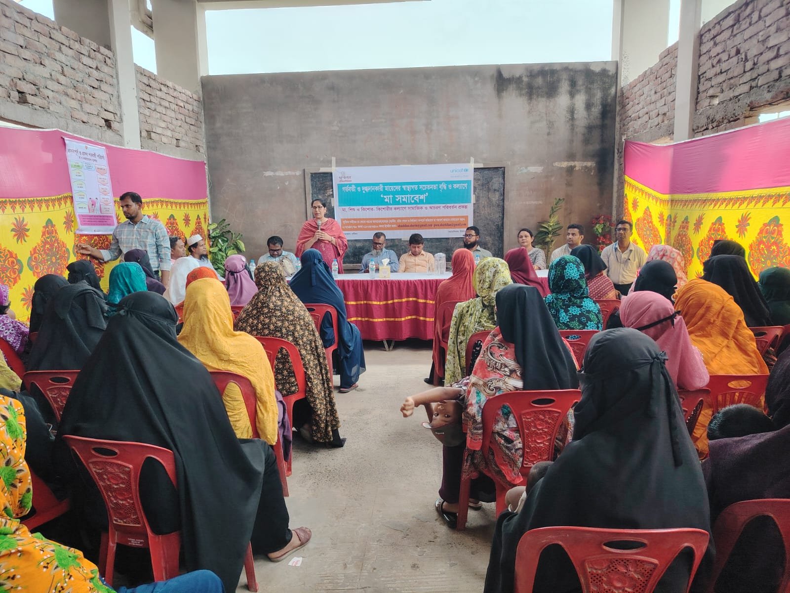 DGHS Delegation Observes Shushilan’s UNICEF Supported Community-Based SBC Interventions in Bhola