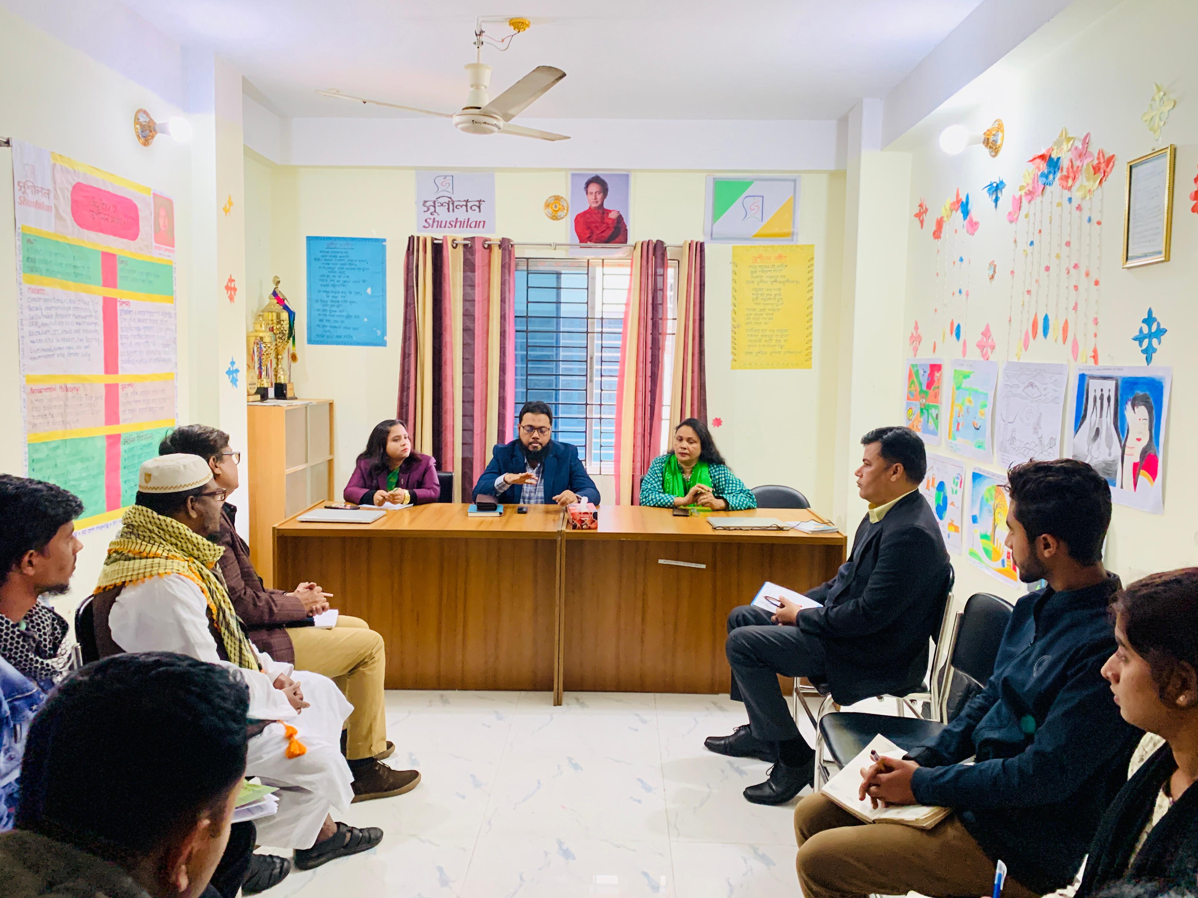 A coordination meeting on health system of Bhola Sadar Upazila