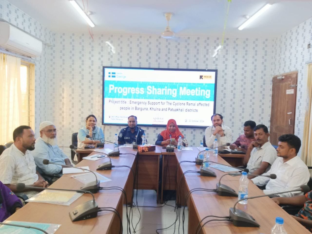 Progress Meeting Highlights Relief Efforts for Cyclone Remal-Affected Communities in Taltoli and Kalapara