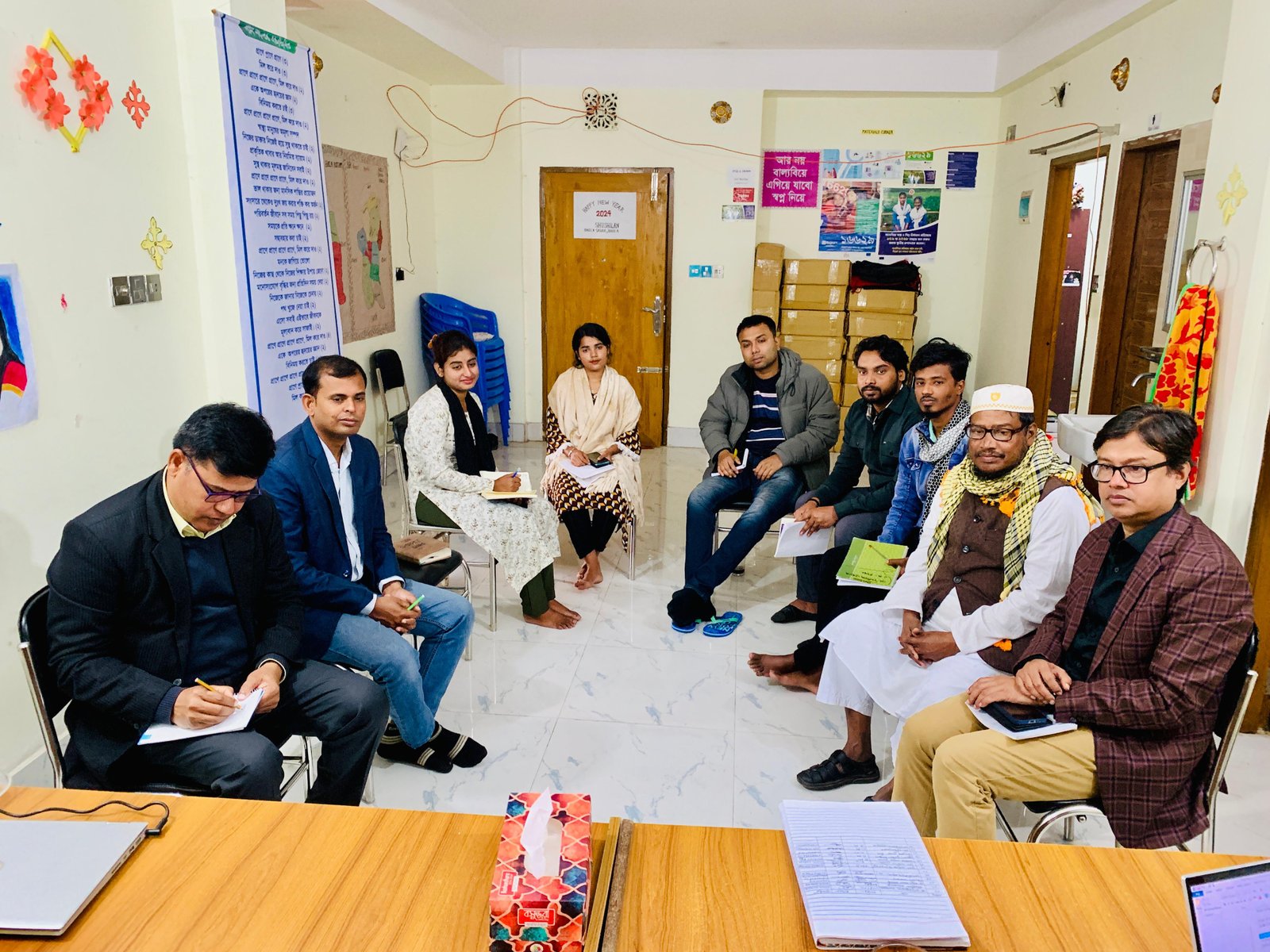 A coordination meeting on health system of Bhola Sadar Upazila