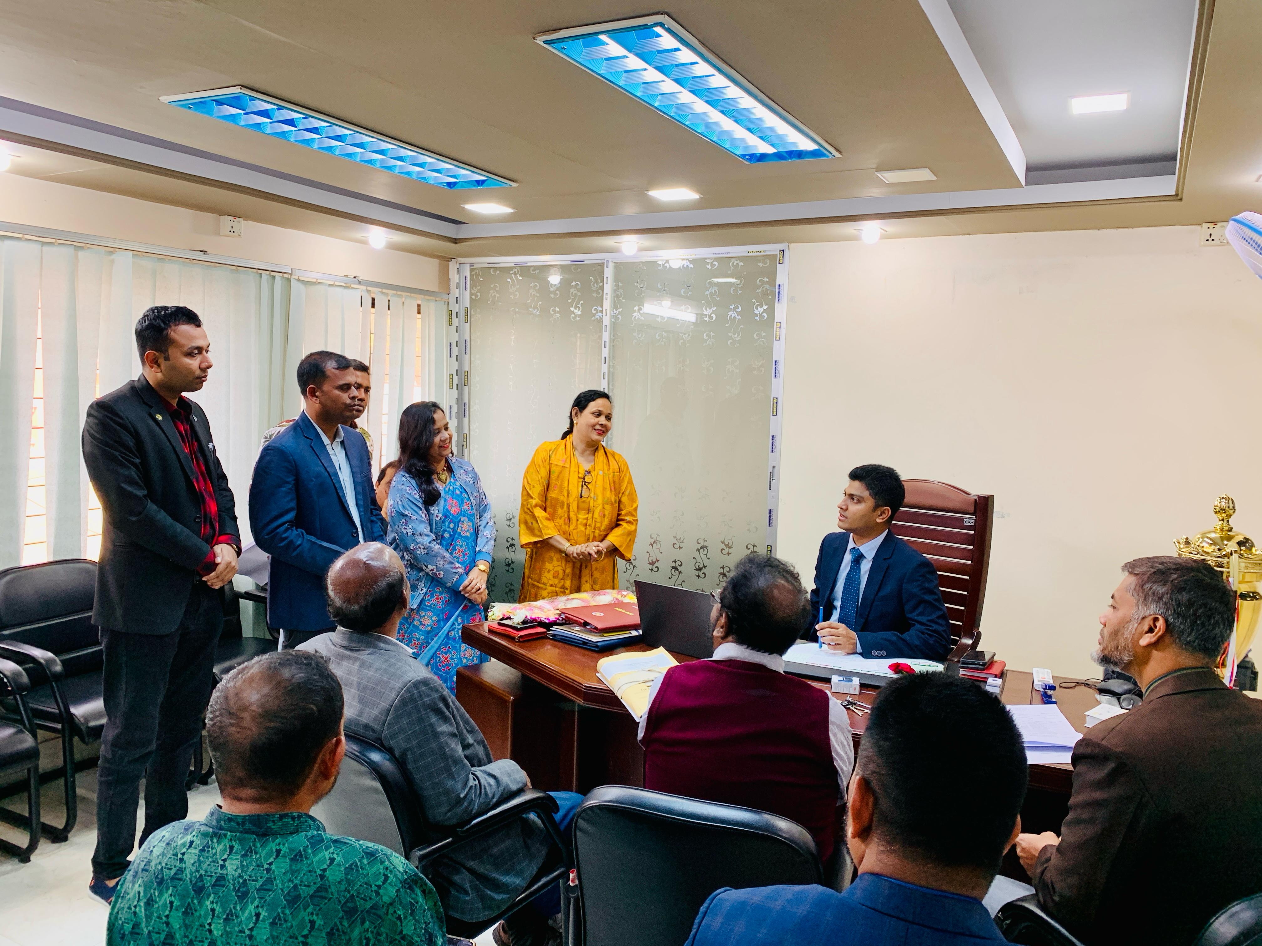 Shushilan Extends Warm Welcome to Newly Appointed UNOs of Bhola Sadar and Monpura