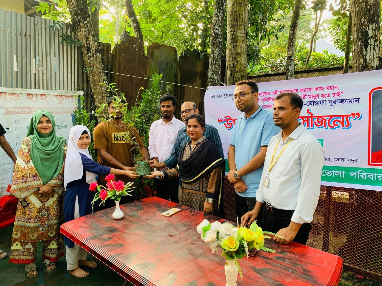 Greening Rural Hopes: Shushilan’s Fruit Tree Saplings Distribution Initiative in Bhola Sadar and Charfassion