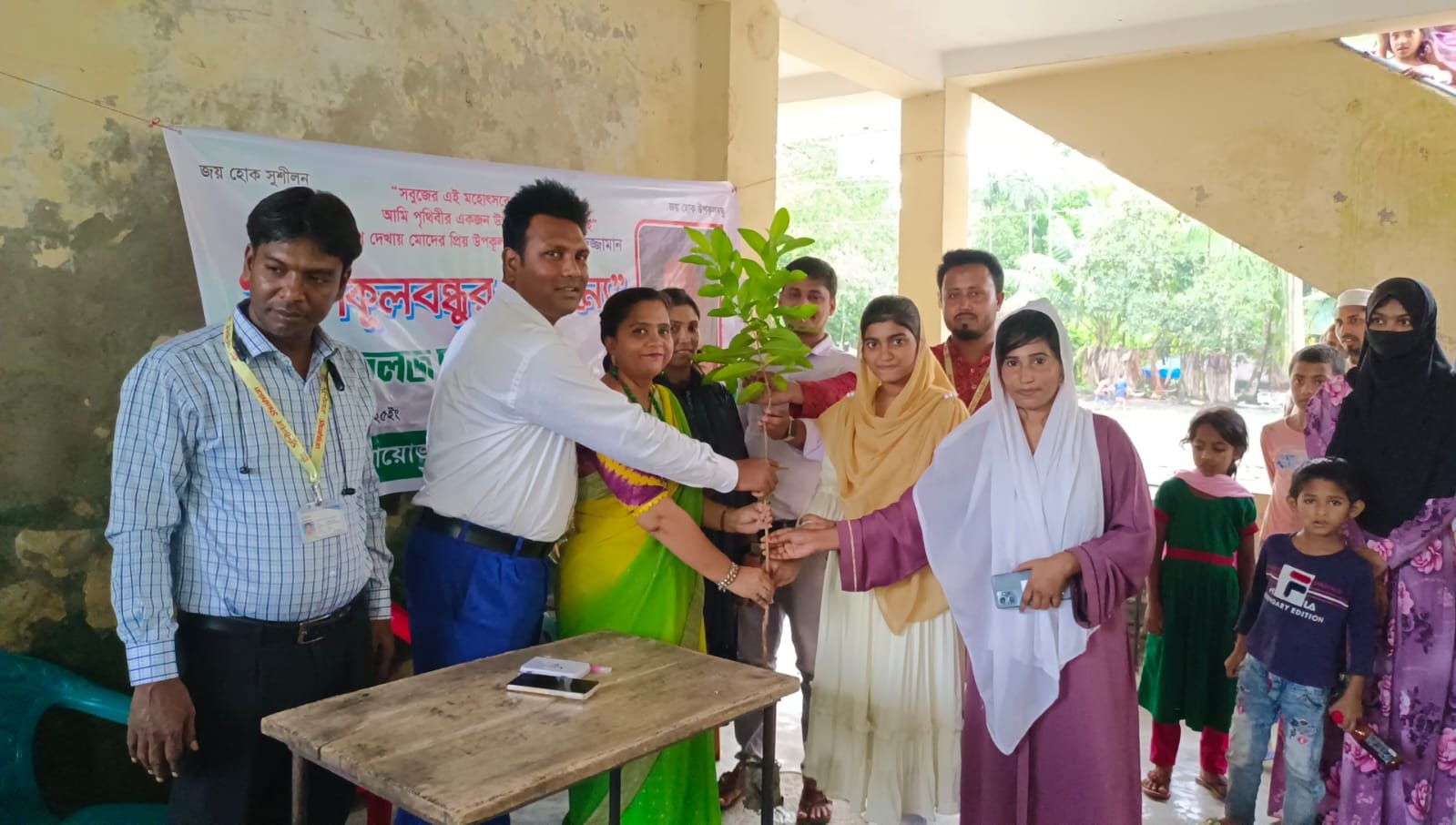 Greening Rural Hopes: Shushilan’s Fruit Tree Saplings Distribution Initiative in Bhola Sadar and Charfassion