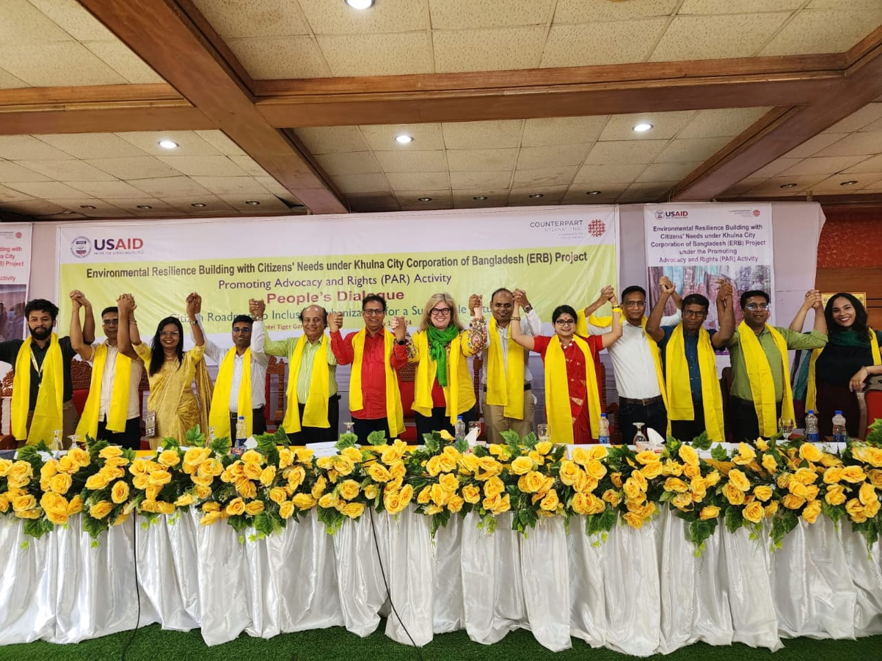The memorable People's Dialogue ever in Khulna City Corporation history was orchestrated by the Shushilan's ERB project, as part of the Promoting Advocacy and Rights (PAR) activities in collaboration with USAID and Counterpart International.