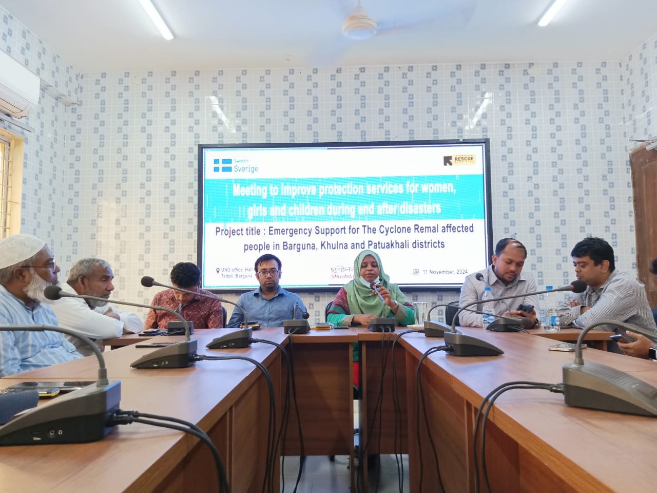 "Enhancing Disaster Preparedness: Upazila Disaster Management Committee Focus on Protection Strategies for Women, Adolescents, and Children Amid Cyclone Remal Impact"