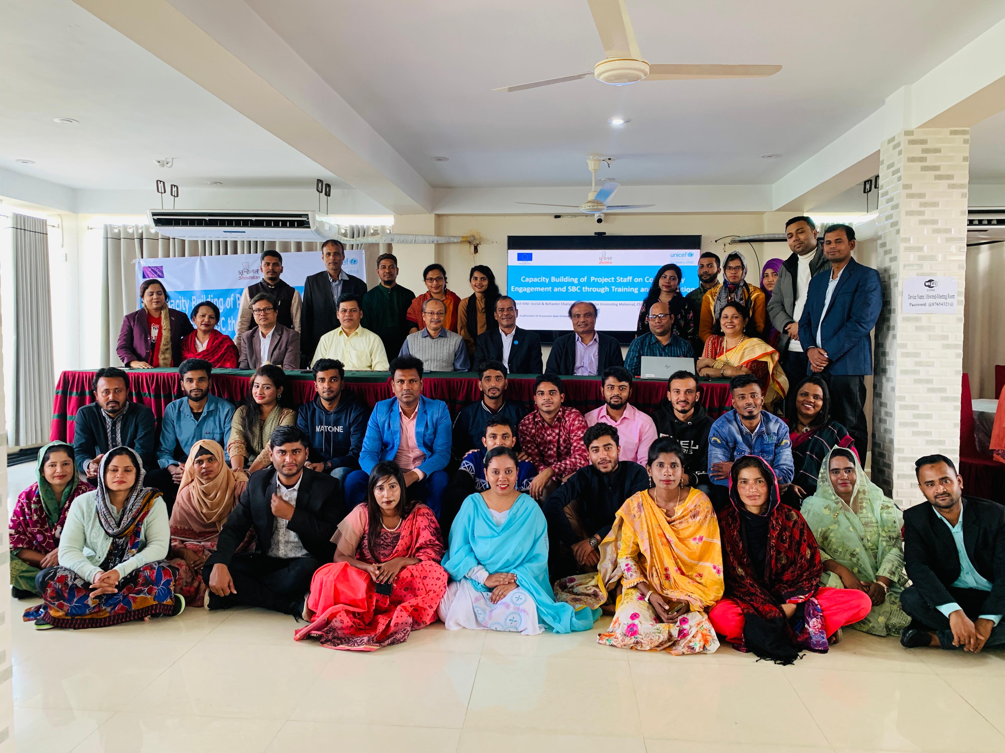 Two Days Long Capacity Building Training for Shushilan- SBC Program focused on Maternal, Child, and Adolescent Well-being in Bhola.