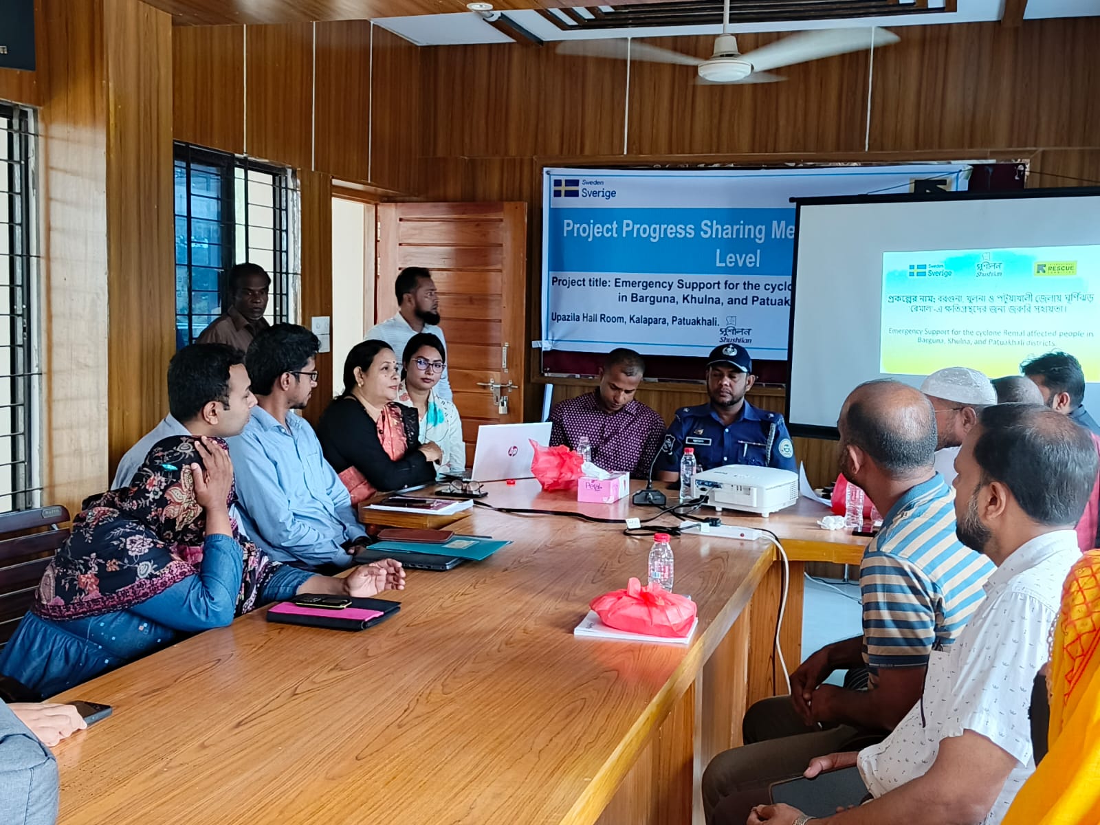 Progress Meeting Highlights Relief Efforts for Cyclone Remal-Affected Communities in Taltoli and Kalapara