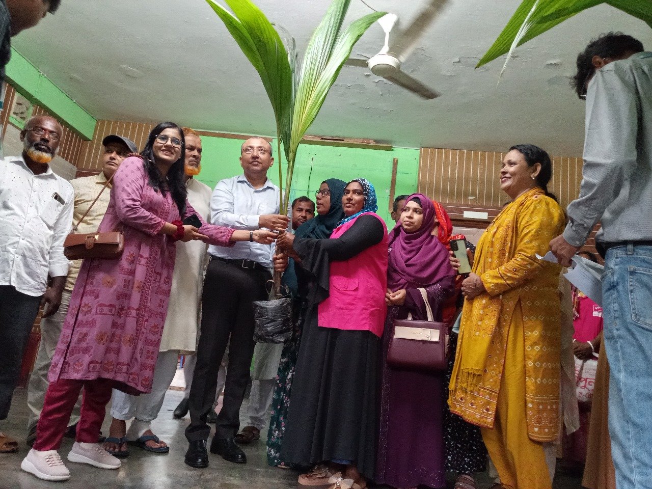 Distribution of High-Quality Kerala Coconut Saplings in South Zone, Bagerhat under SWAPNO-II project (Strengthening Women's Ability and Productive New Opportunities)